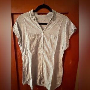 Striped Button-Up Shirt